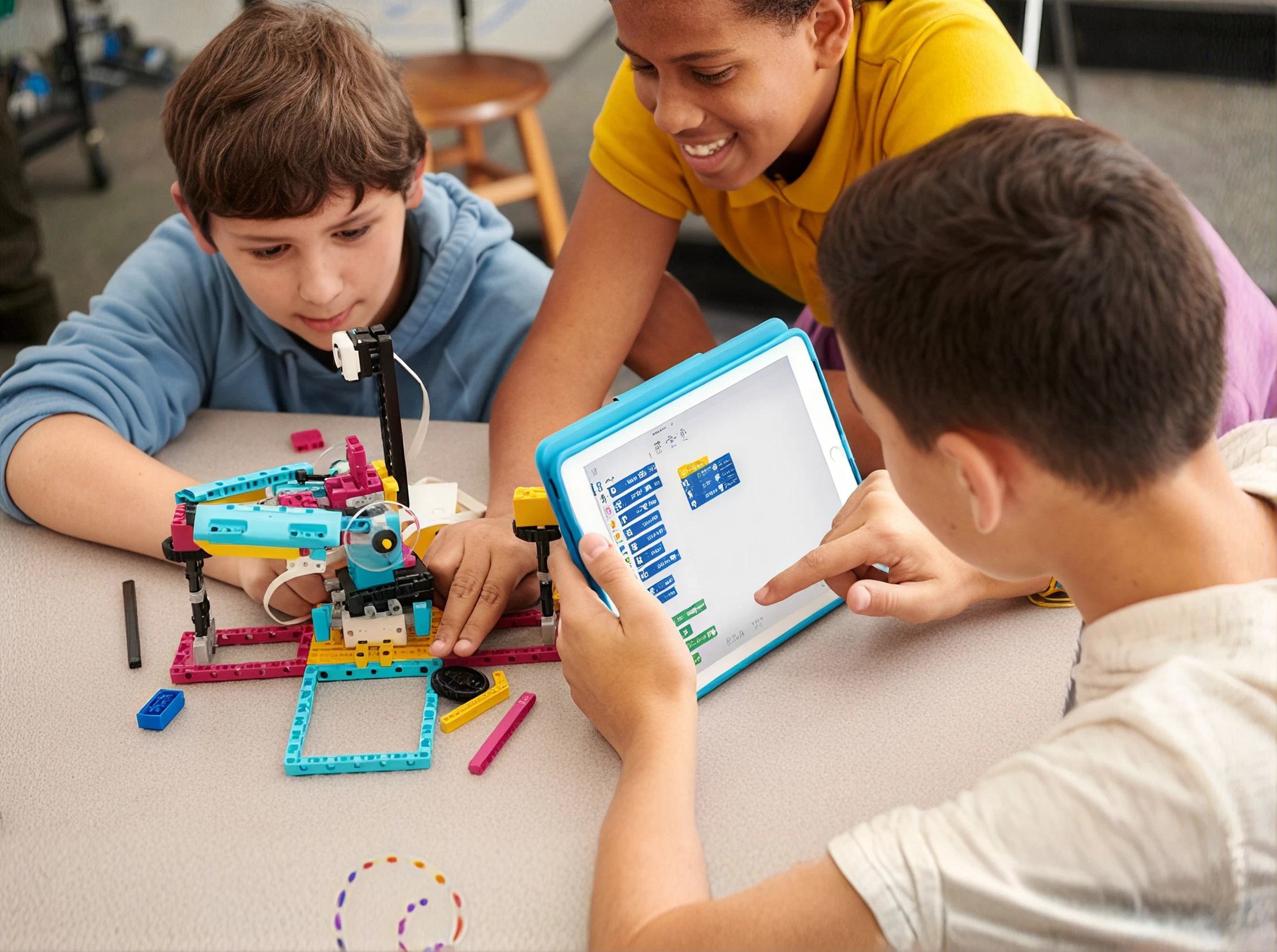 Atividade de robótica com LEGO Education